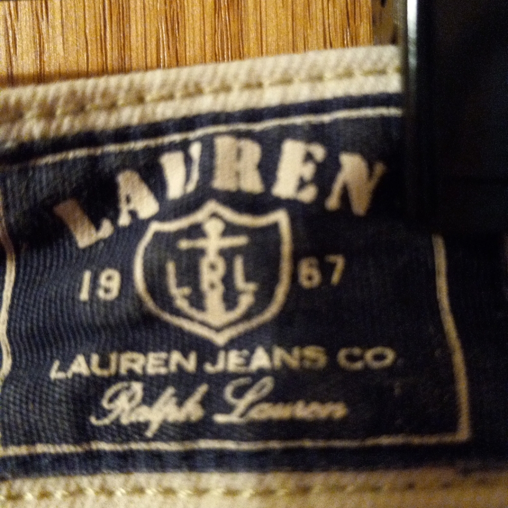 Lauren Ralph Lauren Cream Jeans with Graphic Details - Picture 4 of 10